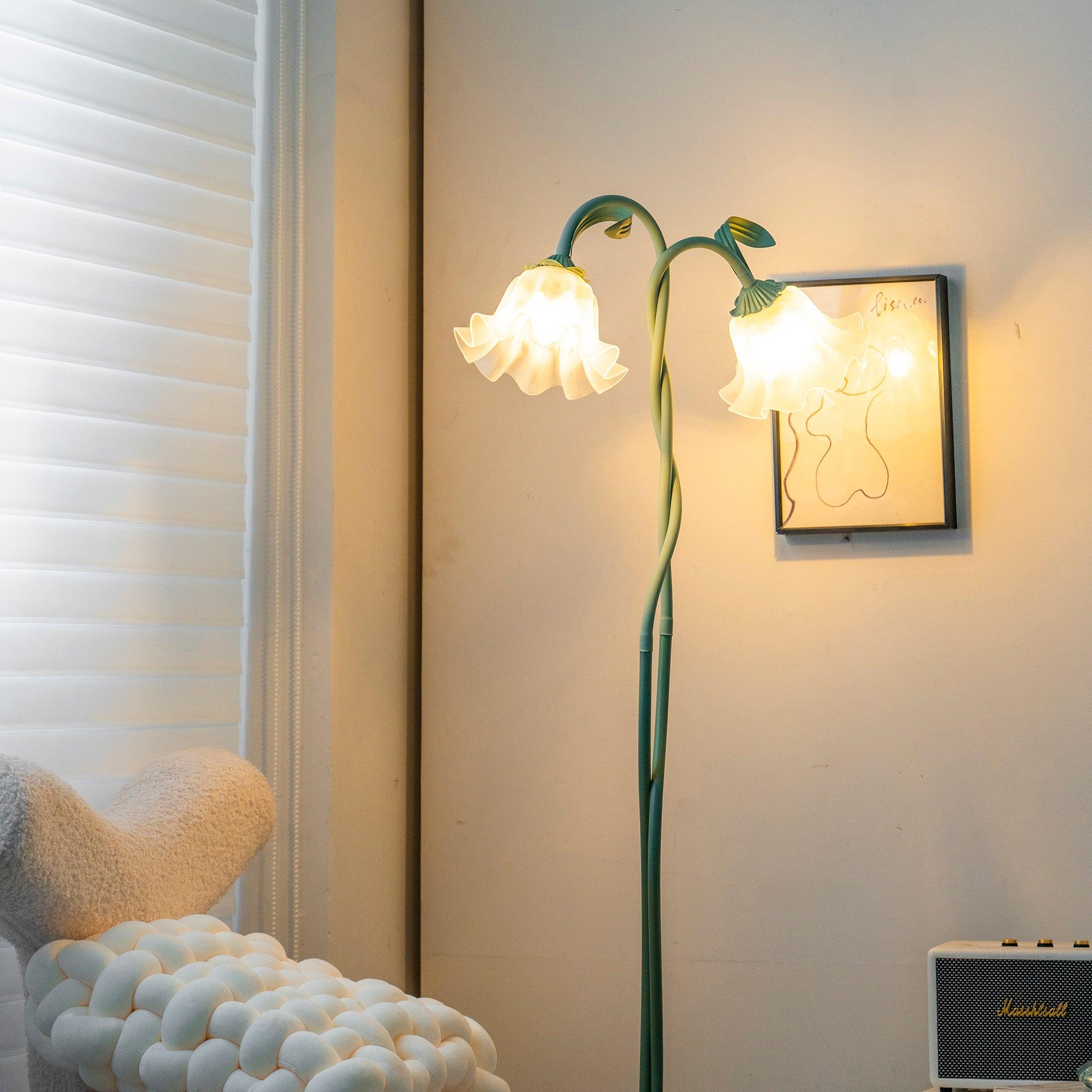 Lampa Stojąca w Kształcie Kwiatu | Minimalistyczna
