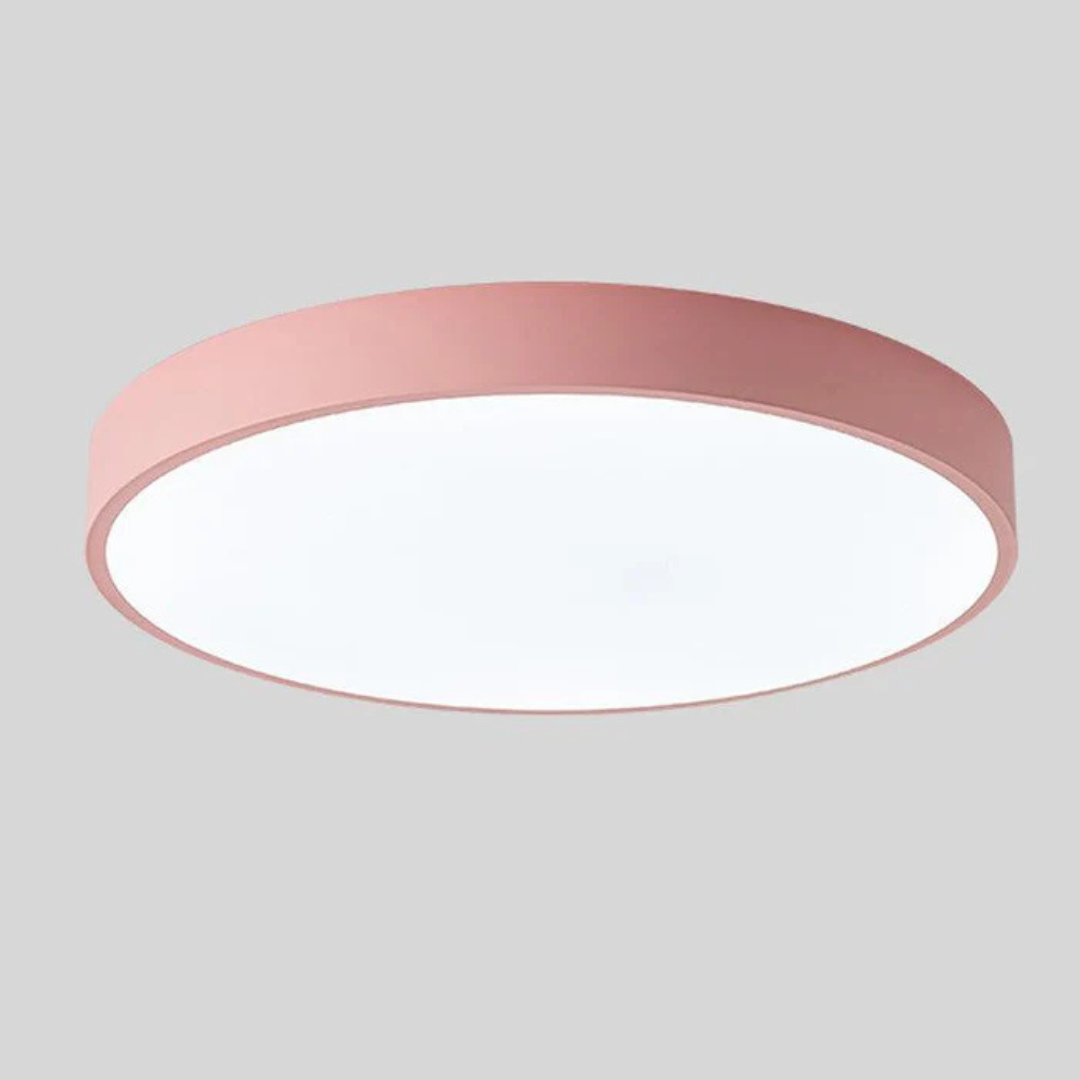 Lampa Sufitowa LED w Stylu Skandynawskim, Zimna Biel — Plafon do Salonu i Przedpokoju
