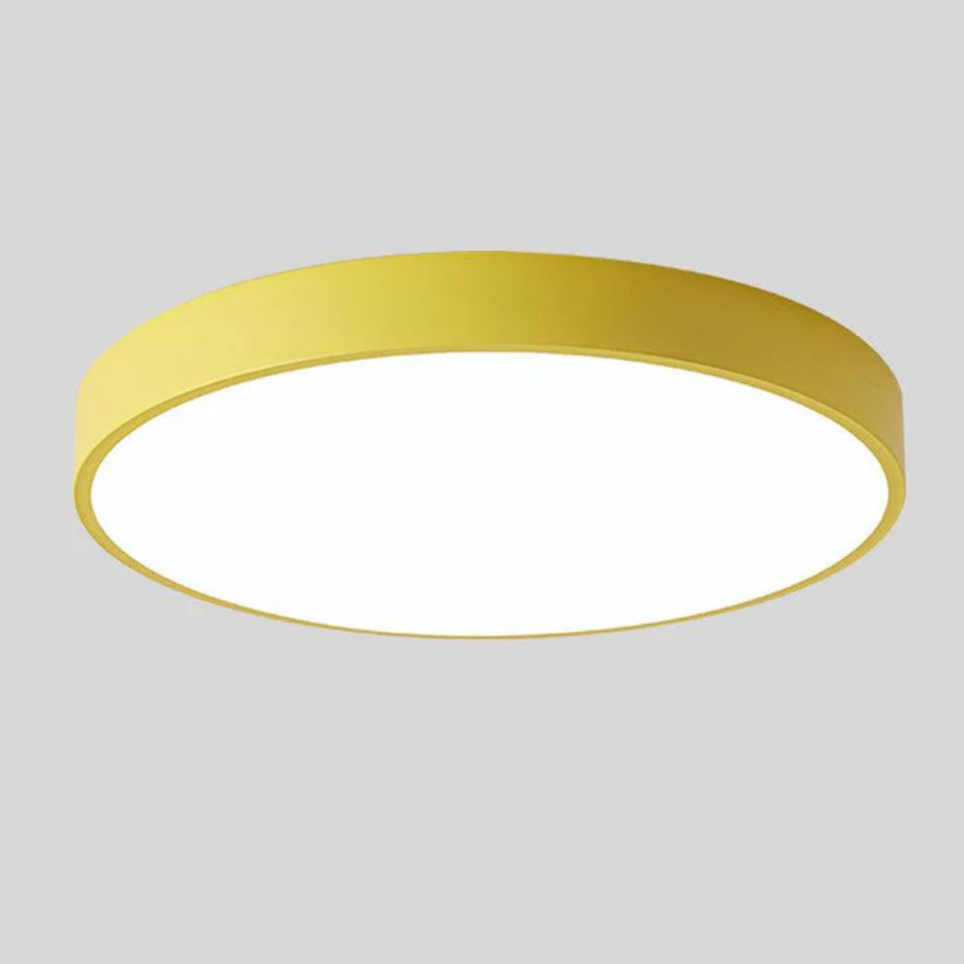 Lampa Sufitowa LED w Stylu Skandynawskim, Zimna Biel — Plafon do Salonu i Przedpokoju