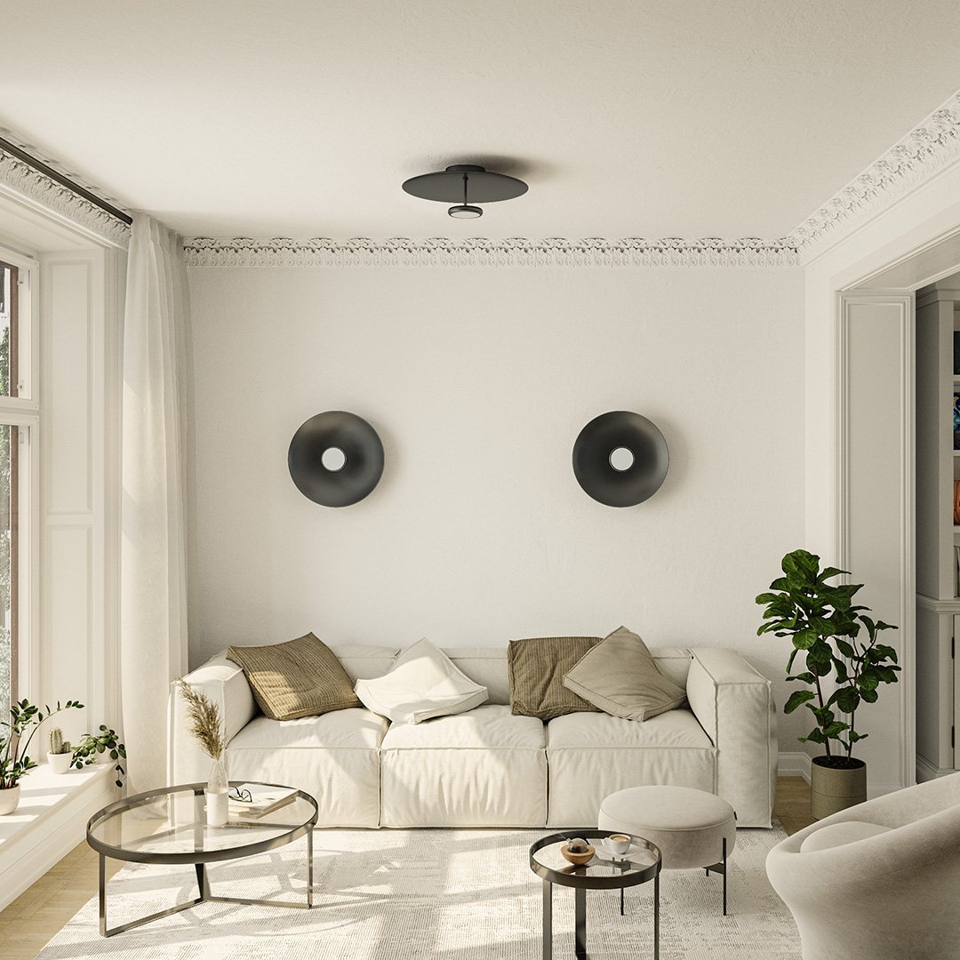 Lampa Sufitowa LED – Retro-Nowoczesny Design z Podwójnym Oświetleniem