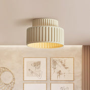 Lampa Sufitowa Kremowa | Lampa do Salonu 2-warstwowa