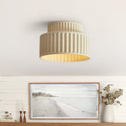 Lampa Sufitowa Kremowa | Lampa do Salonu 2-warstwowa