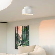 Lampa Sufitowa Kremowa | Lampa do Salonu 2-warstwowa