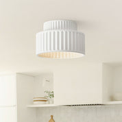 Lampa Sufitowa Kremowa | Lampa do Salonu 2-warstwowa