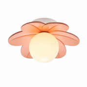 Lampa Sufitowa Kwiat – Dekoracyjny Plafon z Matową Kulą do Sypialni i Salonu