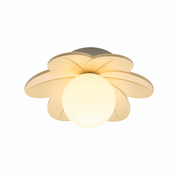 Lampa Sufitowa Kwiat – Dekoracyjny Plafon z Matową Kulą do Sypialni i Salonu