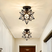 Lampa Sufitowa LED z Metalu, Regulacja Barwy Światła — Plafon do Salonu, Sypialni i Gabinetu
