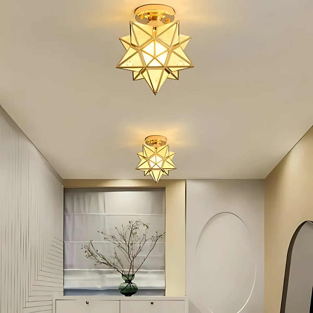 Lampa Sufitowa LED z Metalu, Regulacja Barwy Światła — Plafon do Salonu, Sypialni i Gabinetu