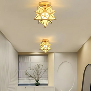 Lampa Sufitowa LED z Metalu, Regulacja Barwy Światła — Plafon do Salonu, Sypialni i Gabinetu