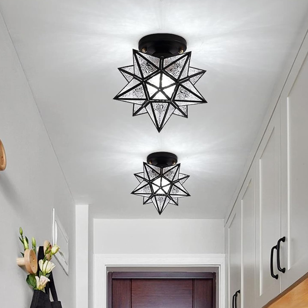Lampa Sufitowa LED z Metalu, Regulacja Barwy Światła — Plafon do Salonu, Sypialni i Gabinetu