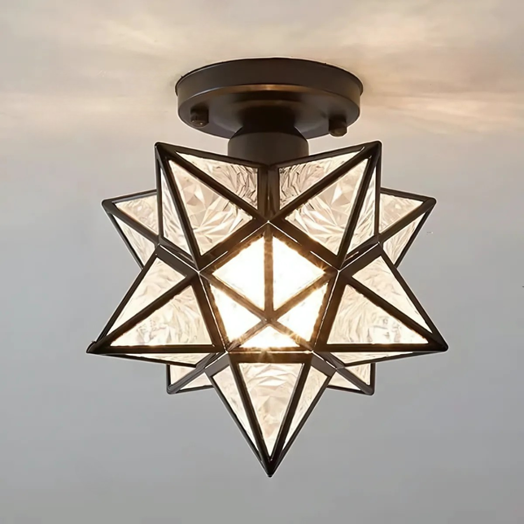Lampa Sufitowa LED z Metalu, Regulacja Barwy Światła — Plafon do Salonu, Sypialni i Gabinetu