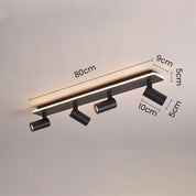 LED Ceiling Light Bar with Spotlights – 35, 60 or 80 cm