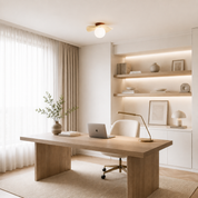 Lampa Sufitowa Rzeźbiarska z Matową Szklaną Kulą – Plafon Organiczny Beż i Brąz