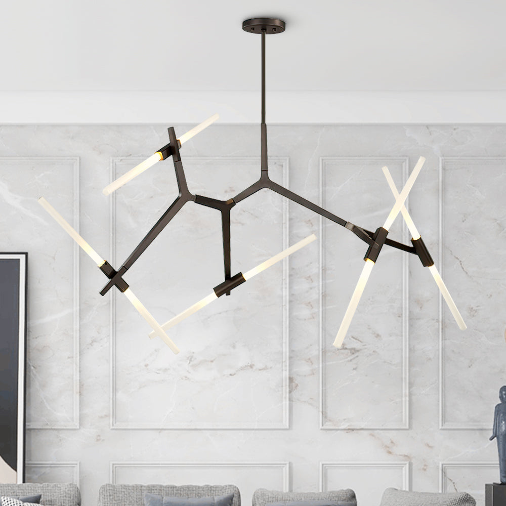 Lampa Sufitowa w Kształcie Szczytu | Nowoczesna Lampa do Salonu