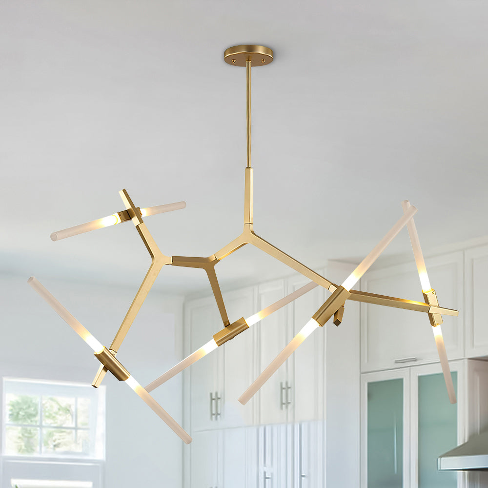 Lampa Sufitowa w Kształcie Szczytu | Nowoczesna Lampa do Salonu