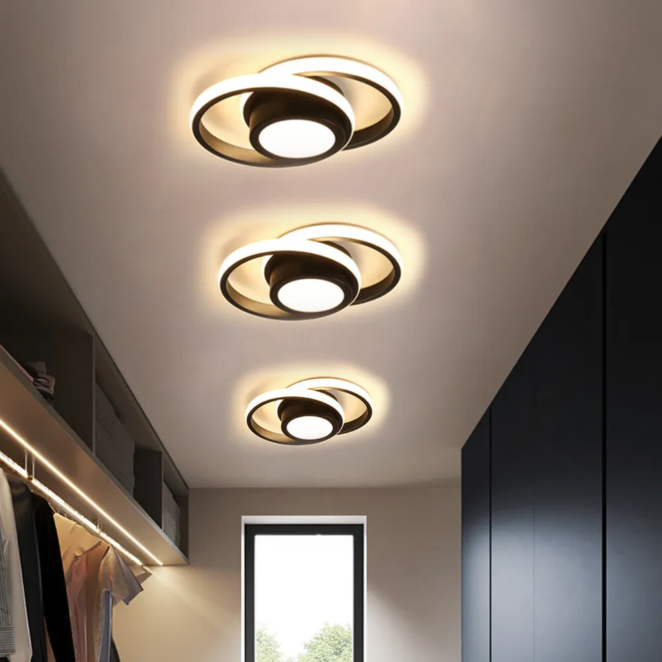 Lampa Sufitowa z Nowoczesnym Podwójnym Pierścieniem | Lampa LED