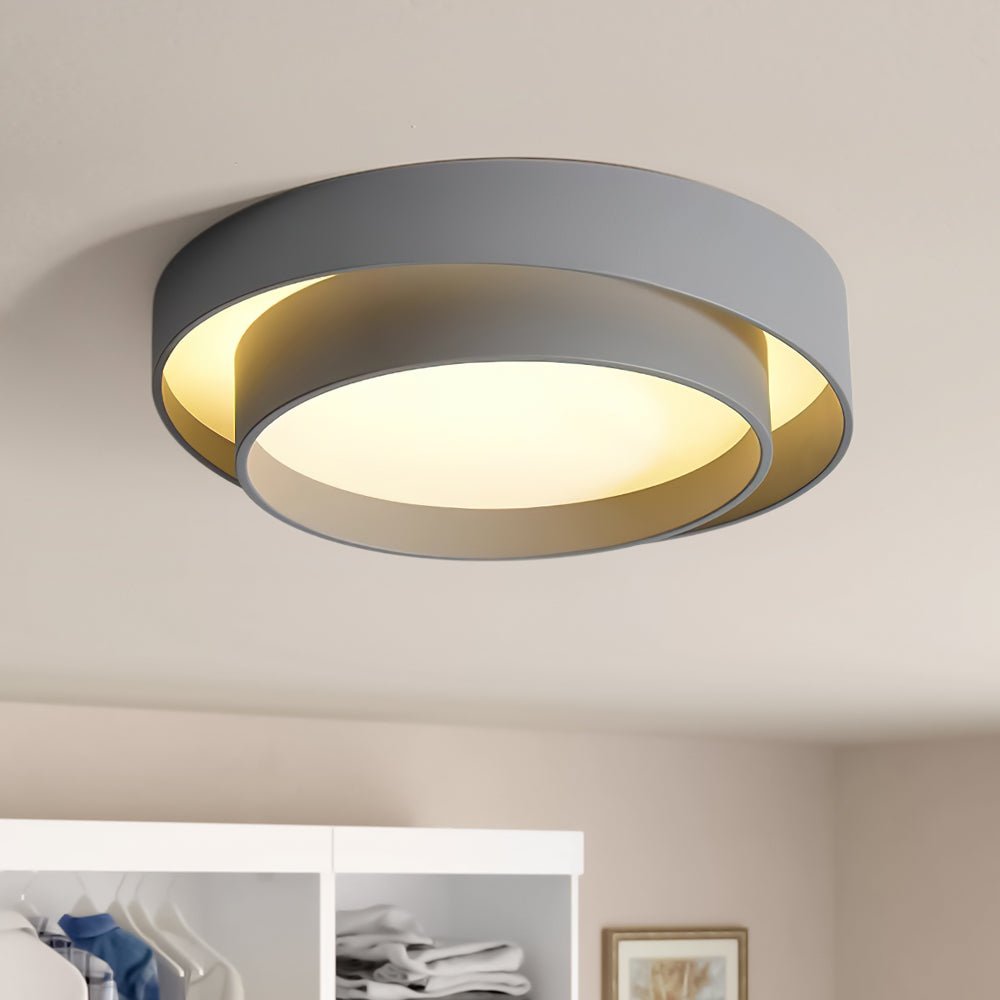 Lampa Sufitowa z Pierścieniami Koncentrycznymi | Lampa do Sypialni