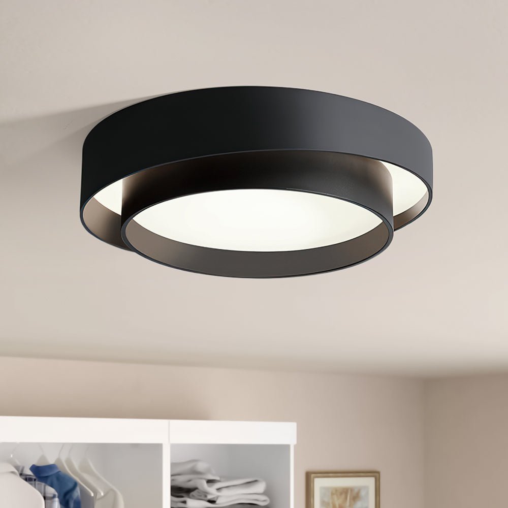 Lampa Sufitowa z Pierścieniami Koncentrycznymi | Lampa do Sypialni