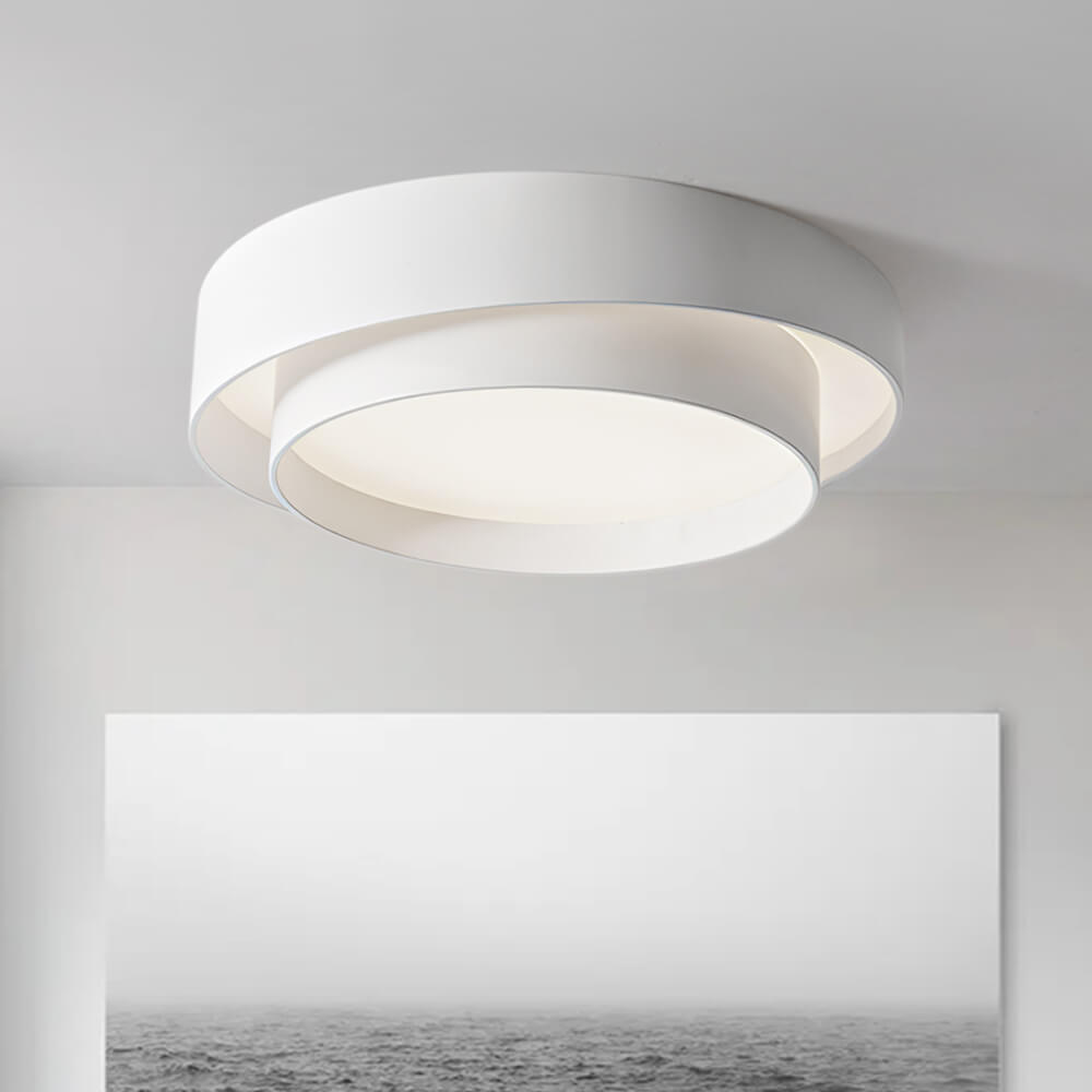 Lampa Sufitowa z Pierścieniami Koncentrycznymi | Lampa do Sypialni