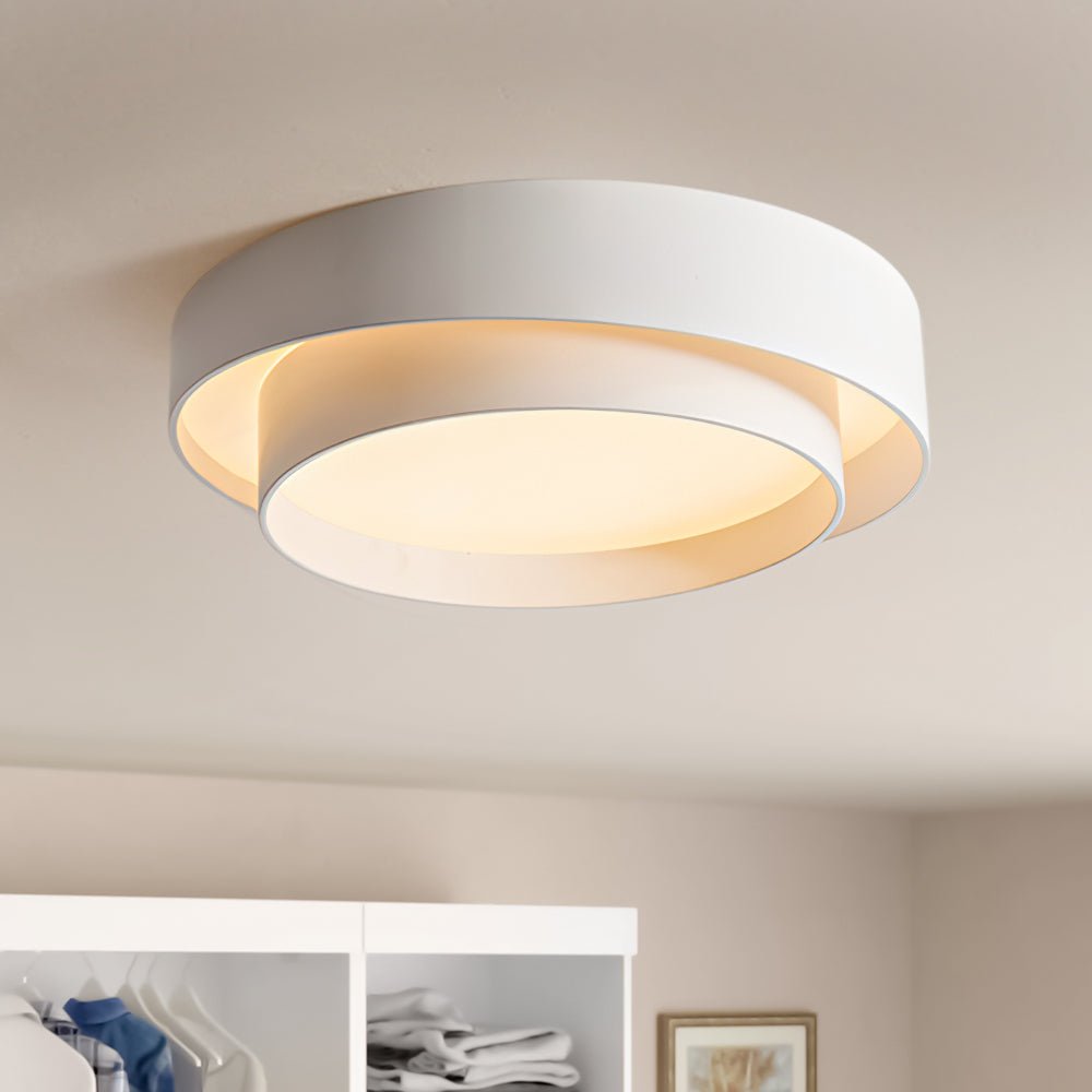 Lampa Sufitowa z Pierścieniami Koncentrycznymi | Lampa do Sypialni