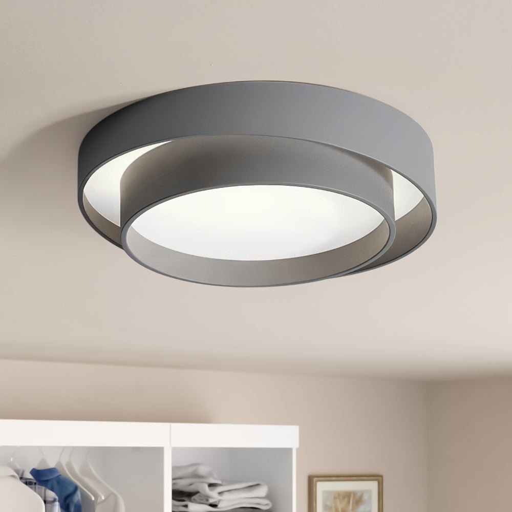 Lampa Sufitowa z Pierścieniami Koncentrycznymi | Lampa do Sypialni