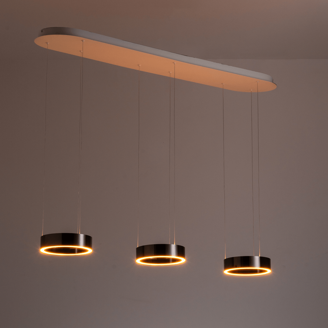 Lampa Wisząca LED 3 Pierścienie – Ściemniana z Pilotem