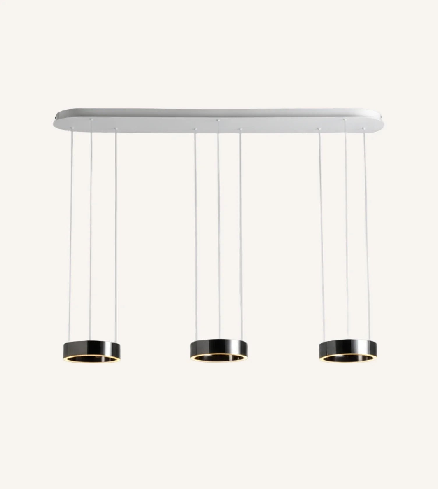 Lampa Wisząca LED 3 Pierścienie – Ściemniana z Pilotem