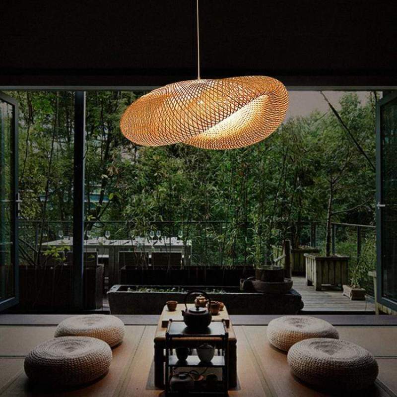 Lampa Wisząca Bambusowa | Lampa Sufitowa