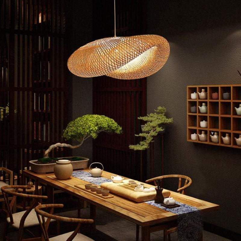 Lampa Wisząca Bambusowa | Lampa Sufitowa