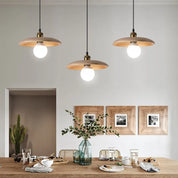 Lampa Wisząca Drewniana Skandynawska – Minimalistyczne Oświetlenie nad Stół i do Kuchni