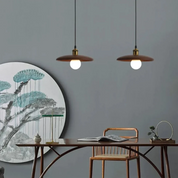 Lampa Wisząca Drewniana w Stylu Skandynawskim, Regulowany Przewód — Oświetlenie LED E27 do Jadalni i Kuchni