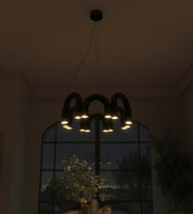 Lampa Wisząca ELVA LED – Nordycki Styl w Czarnej Oprawie