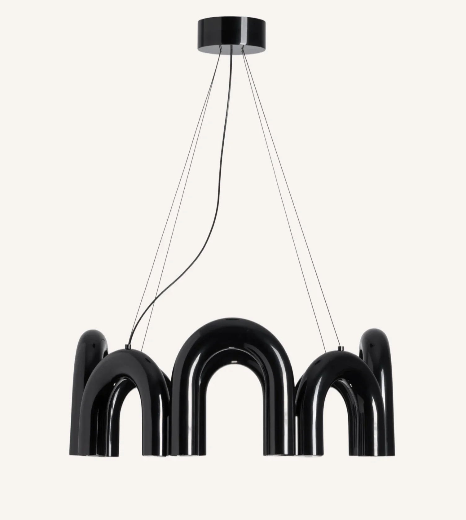 Lampa Wisząca ELVA LED – Nordycki Styl w Czarnej Oprawie
