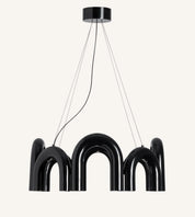 Lampa Wisząca ELVA LED – Nordycki Styl w Czarnej Oprawie