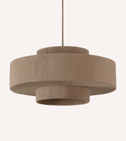 Lampa Wisząca – Pleciona Bawełna w Kolorze Taupe