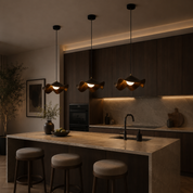 Lampa Wisząca Lotos z Żywicy – Organiczna Design Lampa do Jadalni i Kuchni