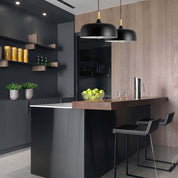 Lampa Wisząca Nordic – Drewno i Metal w Skandynawskim Stylu