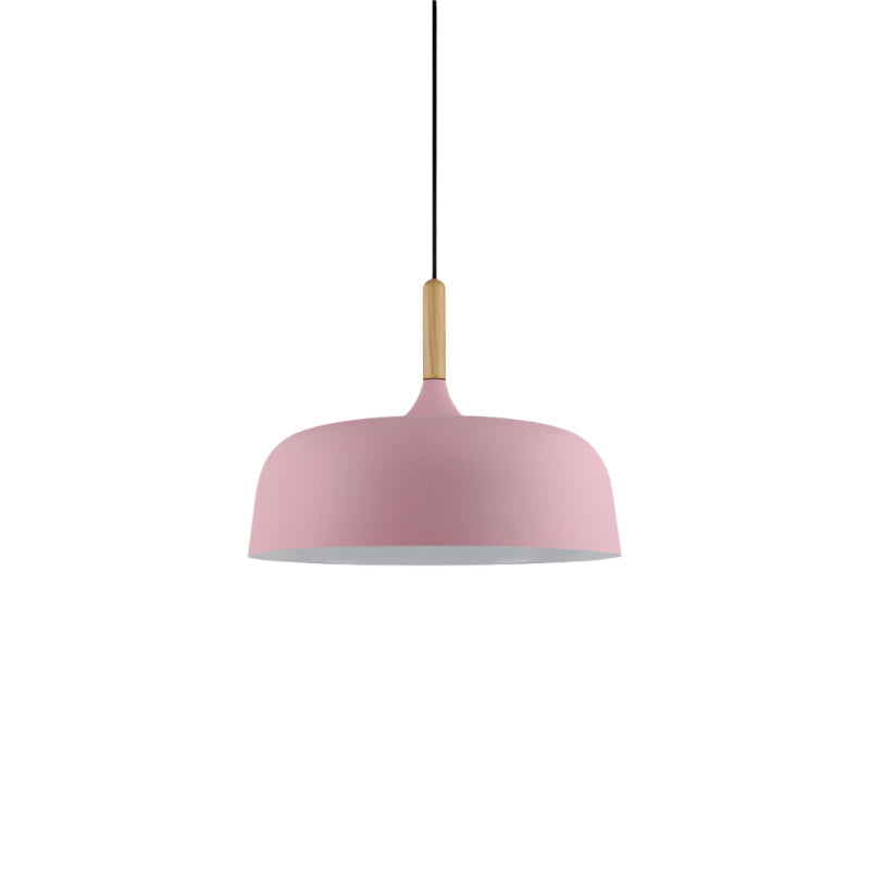 Lampa Wisząca Nordic – Drewno i Metal w Skandynawskim Stylu