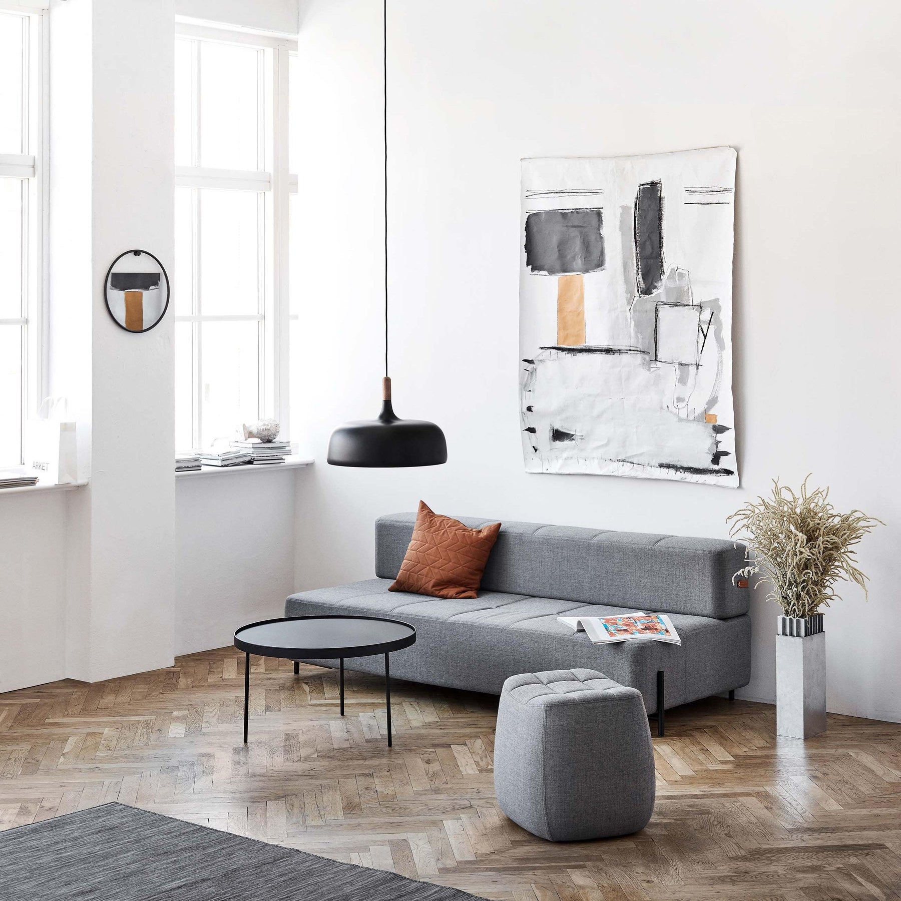 Lampa Wisząca Nordic – Drewno i Metal w Skandynawskim Stylu