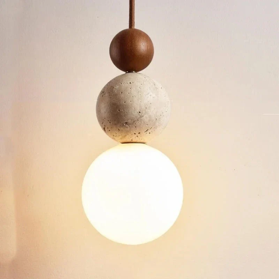 Lampa Wisząca Potrójna Kula | Lampa Sufitowa do Sypialni