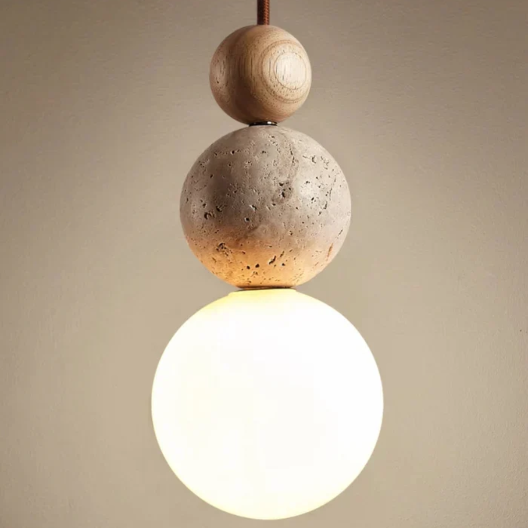Lampa Wisząca Potrójna Kula | Lampa Sufitowa do Sypialni