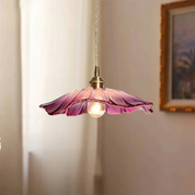 Lampa Wisząca Retro Szklana Lotos – Design nad Stół do Jadalni i Salonu