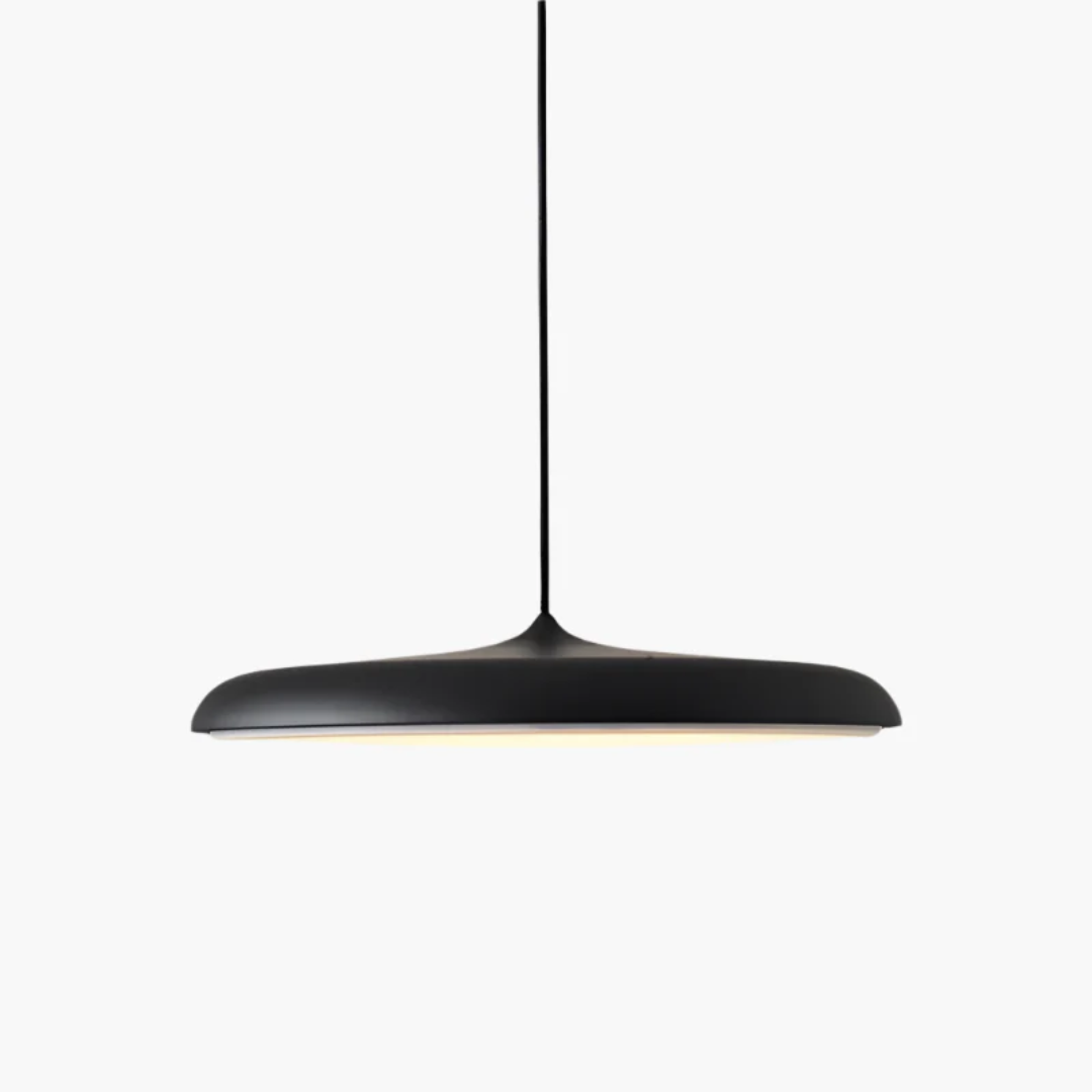Lampa Wisząca Skandynawska Metalowo-Akrylowa, Regulowane Zawieszenie — Oświetlenie LED Ciepła Biel nad Stół do Jadalni