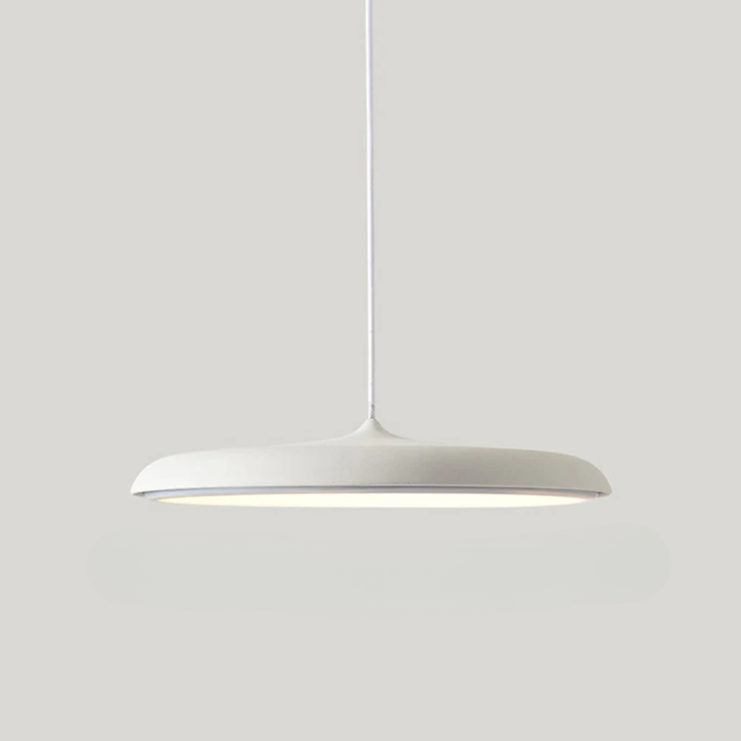 Lampa Wisząca Skandynawska Metalowo-Akrylowa, Regulowane Zawieszenie — Oświetlenie LED Ciepła Biel nad Stół do Jadalni