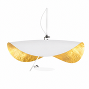 Lampa Wisząca Skandynawska Rzeźbiarska LED – Design Modern Czarny/Złoty lub Biały/Złoty