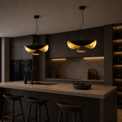 Lampa Wisząca Skandynawska Rzeźbiarska LED – Design Modern Czarny/Złoty lub Biały/Złoty