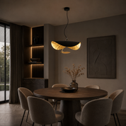 Lampa Wisząca Skandynawska Rzeźbiarska LED – Design Modern Czarny/Złoty lub Biały/Złoty