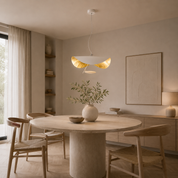 Lampa Wisząca Skandynawska Rzeźbiarska LED – Design Modern Czarny/Złoty lub Biały/Złoty