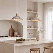 Lampa Wisząca Wabi-Sabi – Naturalna Tekstura i Miękkie Światło