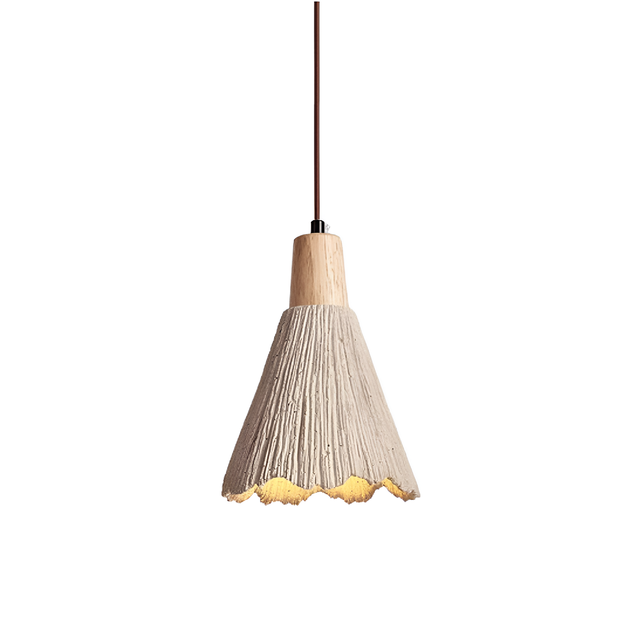 Lampa Wisząca Wabi-Sabi – Naturalna Tekstura i Miękkie Światło